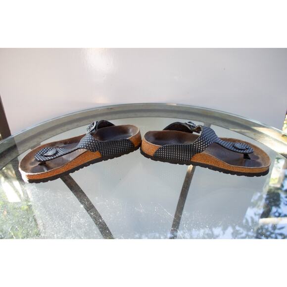 BIRKENSTOCK Sandals Gizeh Thong BLACK Polka Dot Papillio Womens 36-35 / L5 - Picture 3 of 13